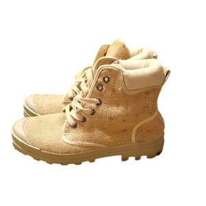 Lower Eastside Vintage Woven High Top Lace Up Boots